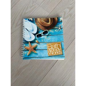 Bath & Body Works Lined Spiral Blue Beach Notebook
